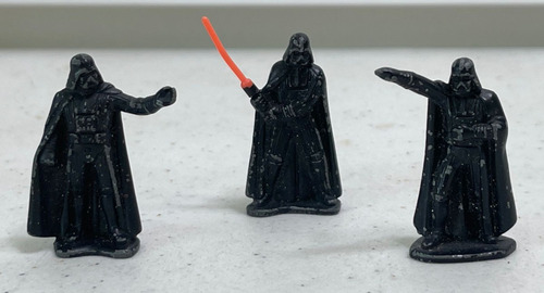 Star Wars Micro Collection Lote 3 Figuras De Metal 1982 (Usado)