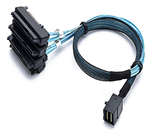 Cable De Disco Duro Sas Sff-8643 A Sff-8482 De 4 X 29 Pines