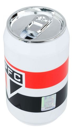 Copo Latinha Time São Paulo Spfc De Plástico 280 Ml Cor Branco