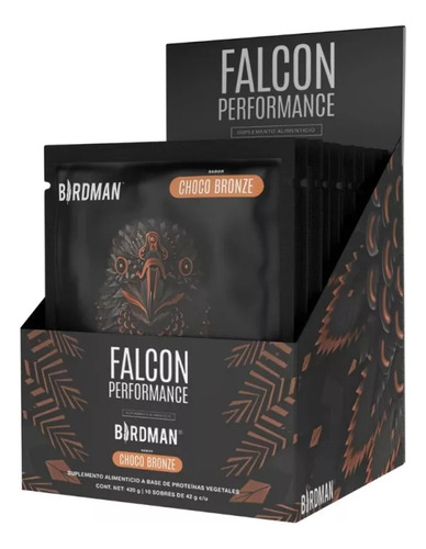 Proteina Fitness Birdman Falcon Performance Choco Bronze Caj