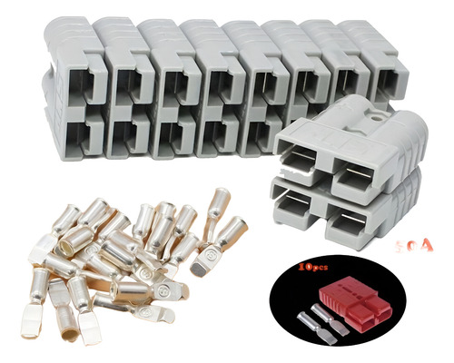 10 Enchufes Conector Rápido Para Cargadores Y Maquinas