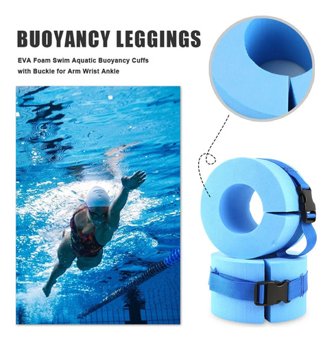 Leggings De Espuma Para Nadar Con Puños Acuáticos, 2 Unidade