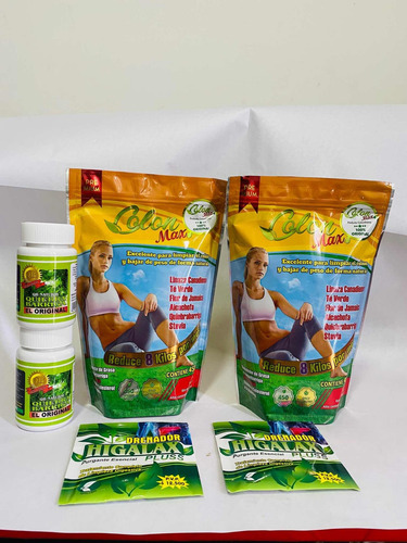 Imagen 1 de 6 de Kit Colon Max + Quiebra Barriga + Purga - kg a $20
