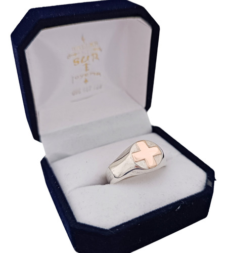 Anillo En Plata Y Oro 9k Profesión Enfermera