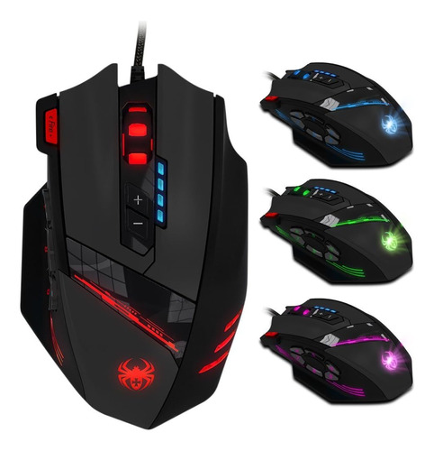 Mouse Zelotes Con Cable/negro Led