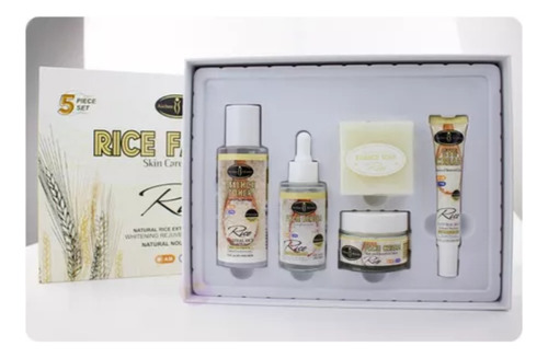 Set Blanqueador Facial Arroz Hidratante