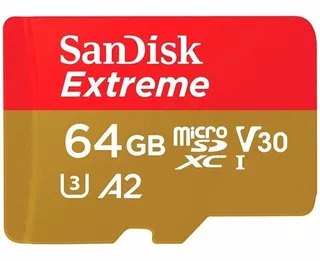 Memoria Gopro Micro Sd Extreme A2 64gb 4k 160mb Sandisk