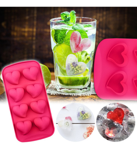 Bandeja De Hielo De Verano Con Forma De Corazón En Forma