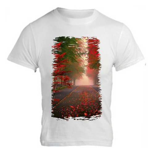 Camiseta Infantil Paisagem Rua Arborizada Florida 24