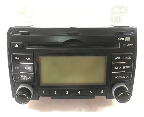Radio Som Mp3 Cd Player Hyundai I30 961602l500 Rcc36