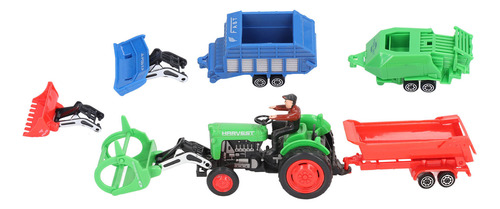 Kit De Maqueta De Tractor Toy Alloy Farm Cars 1:48