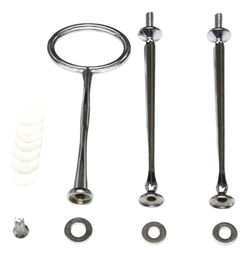 2 Soporte Para Plato De Pastel, Mango, Varilla De Hardware