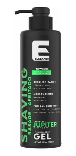 Shaving Gel Elegance 500ml Para Barberia