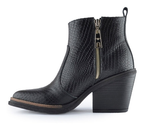 Imagen 5 de 6 de Botitas Botinetas Botas De Mujer De Cuero Olivia - Ferraro