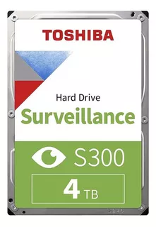 Disco Duro P/videovigilancia Toshiba S300 4tb Hdwt140uzsva Color Verde