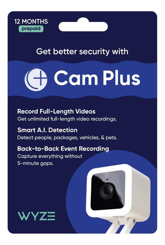 Suscripción De 12 Meses A Wyze Cam Plus, Wyzecp12