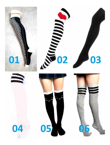 Medias Bucaneras Mujer Set 3 Pares Eleccion Estampado Comics