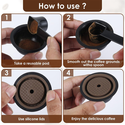 A 5 Cápsulas Vertuo Reutilizables For Máquinas Nespresso