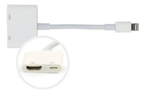 GENERICO Cable Adaptador Lightning iPhone Usb A Hdmi Tv