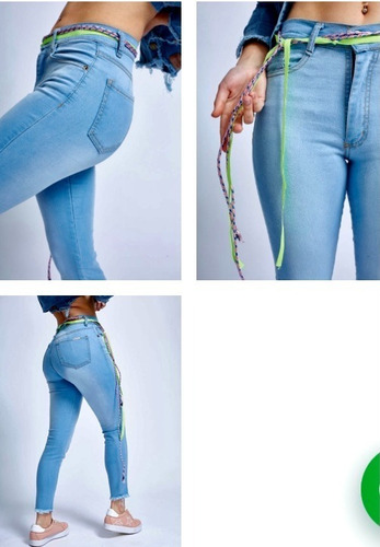 Jean Pantalón Tiro Alto Elastizado Art 1093 Tienda Areli