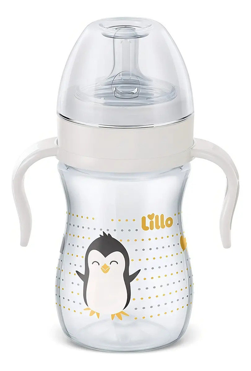 Mamadeira Lillo Super Evolution 240ml Anticólica Alça 6m+ BPA Free