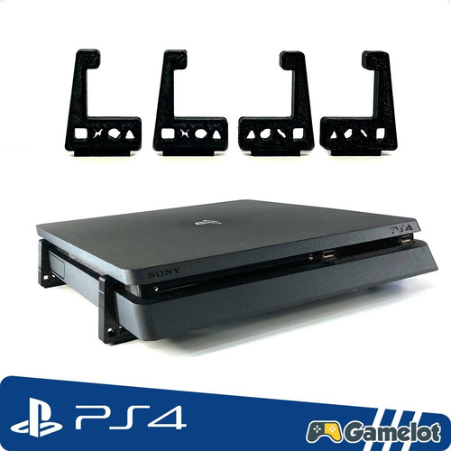 Imagem 1 de 2 de Suporte Mesa Horizontal Pezinho Lateral Console Ps4 Slim Pro