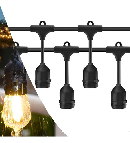 Plugue Tomada Macho 2 Pinos Conector Varal De Luz Cordão