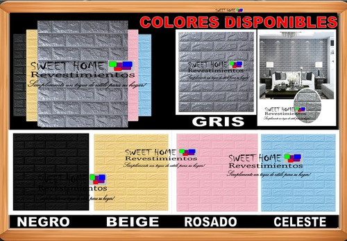 Placas Autoadhesivas Para Pared 70x77x6 Mm- Panel-decoración