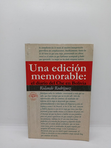 El Diario Del Che Guevara En Bolivia - Ronaldo Rodríguez 