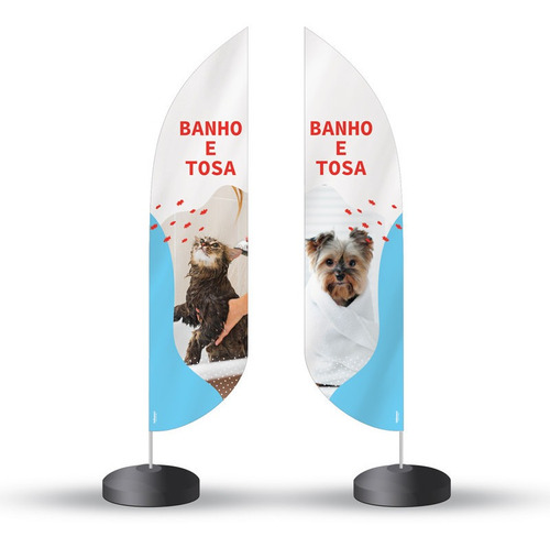 Wind Banner (flag Banner) 2,5 Metros - Pet Shop  (m2)