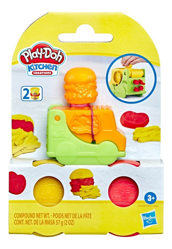 Set De Masa Play-doh Playset Minicamión De Hamburguesa