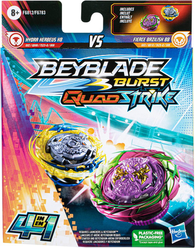 Beyblade Burst Quadstrike Fierce Bazilisk B8 E Hydra Kerbeus