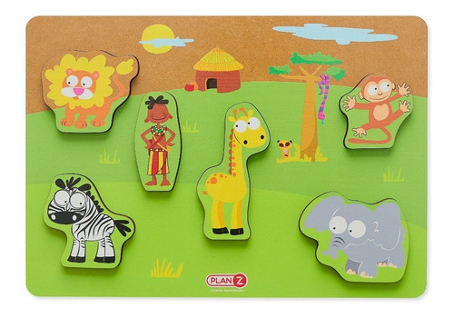 Imagen 2 de 7 de Juego Encastre Madera Volumen Didácticos Infantil Niños