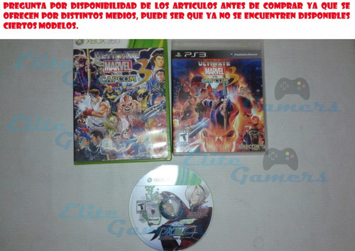 Vendo Juegos Ultimate Marvel Vs Capcom 3, Kof 13 Preg, Disp. (Usado)