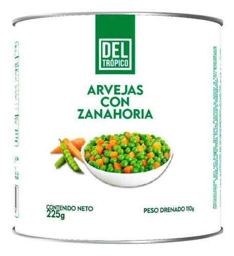 Imagen 1 de 1 de Abejas-zanahoria Del Trópico Lata 225 Gr