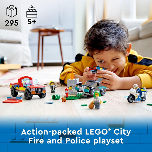 Lego City Fire Rescate Police Chase - Juego De Construcción