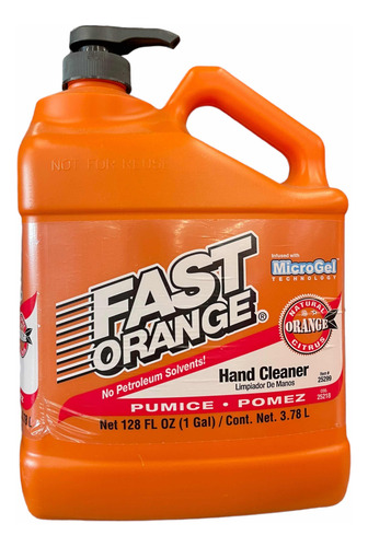 Limpiador Desengrasante De Manos Fast Orange Gel Cítrico Pro