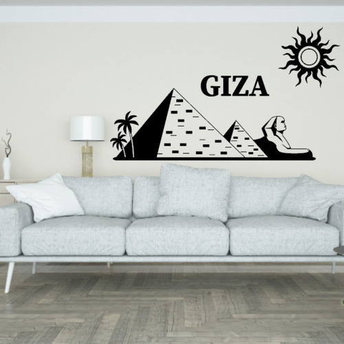 Vinil Decorativo P/pared Viajes Giza 120x60cm