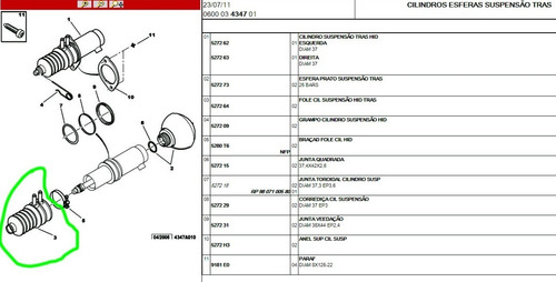 Imagem 3 de 3 de Coifa Suspensão Traseira Citroen C5 5272 64 Original Nova