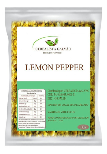 Tempero Lemon Pepper 500g Premium Alta Qualidade Promoção