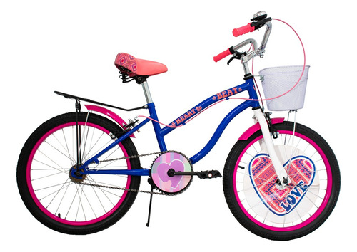 Bicicleta Veloci Heart Beat City Rodada 16 Azul Infantil