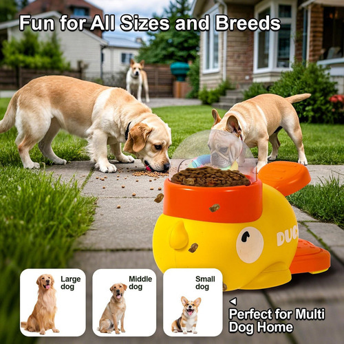 Juguete Interactivo 2 En 1 For Perros Con Comedero Lento Y