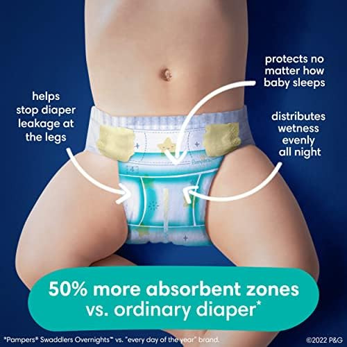 Pañales Tamaño 4, 104 Unidades Pampers Swaddlers Pañales (el