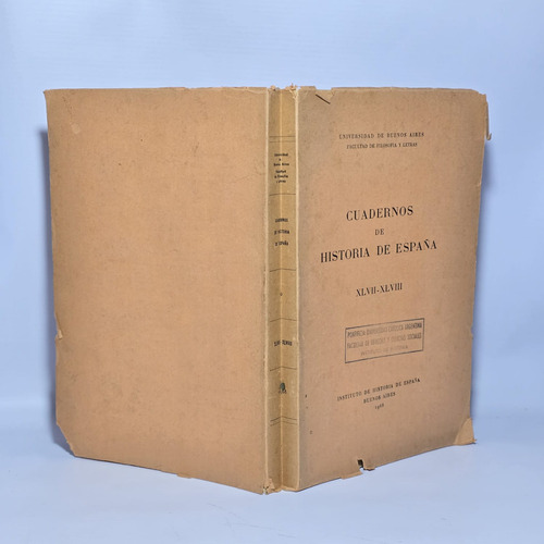 Antiguo Libro Cuadernos De Historia De España 68 Uba Ro 2412 (Usado)