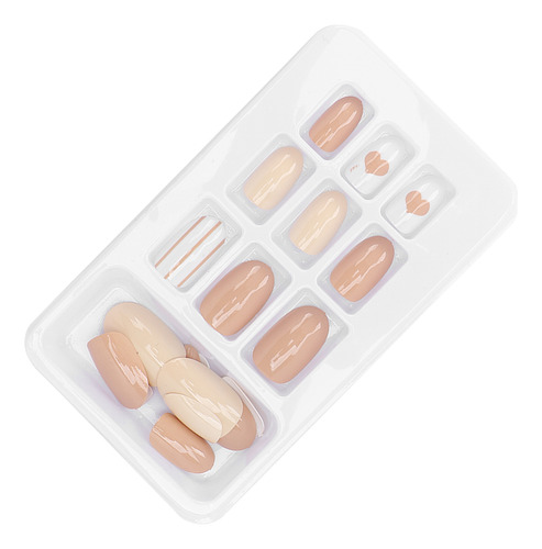 Juego De Puntas De Uñas Postizas 24 Uds. Cubierta