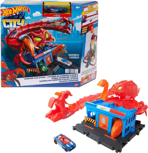 Hot Wheels Juego De Pistas De Juguete City Scorpion Flex Att