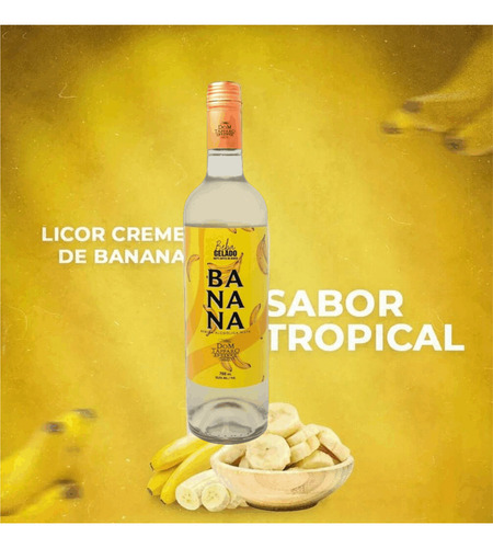 Licor De Cachaça Dom Tápparo Creme De Banana 750ml