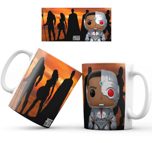 Mug Taza Liga De La Justicia Funkopop Regalo 002