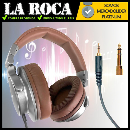 Imagen 5 de 10 de Auricular Profesional Estereo Cerrado Dj Home Estudio