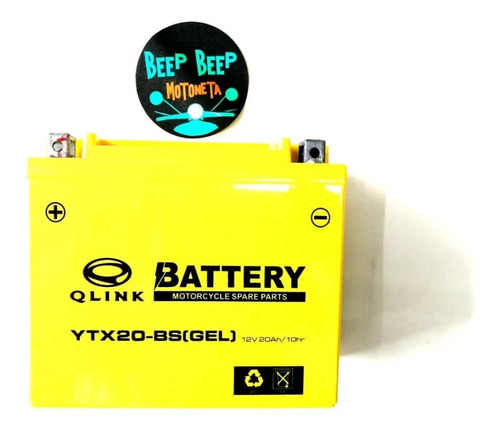 Bateria Gel Ytx20-bs Moto